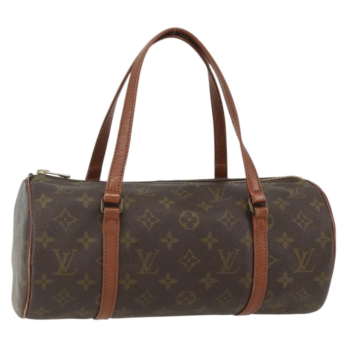 Louis Vuitton Papillon Handbag Monogram Canvas, BROWN, CANVAS, Handbag