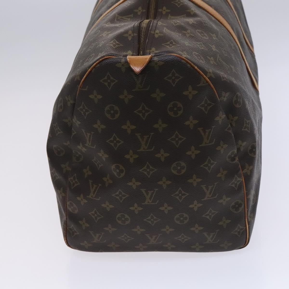 Louis Vuitton Keepall Bag Monogram Canvas, BROWN, CANVAS, Travel bag