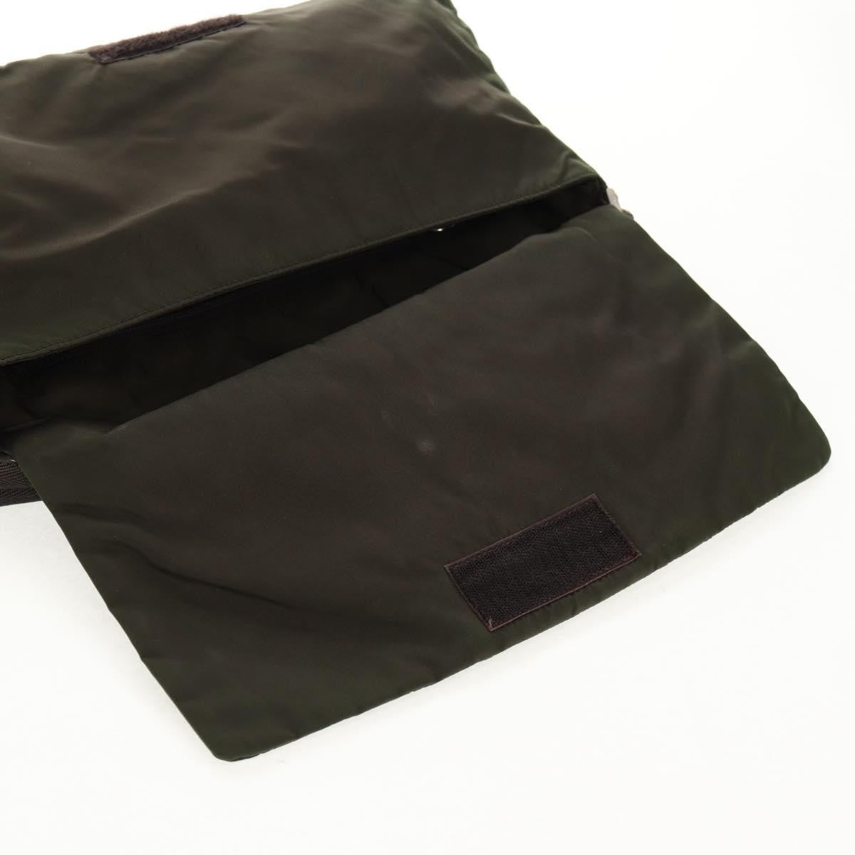 Prada Vintage Shoulder Bag Tessuto, KHAKI, NYLON, Shoulder bag