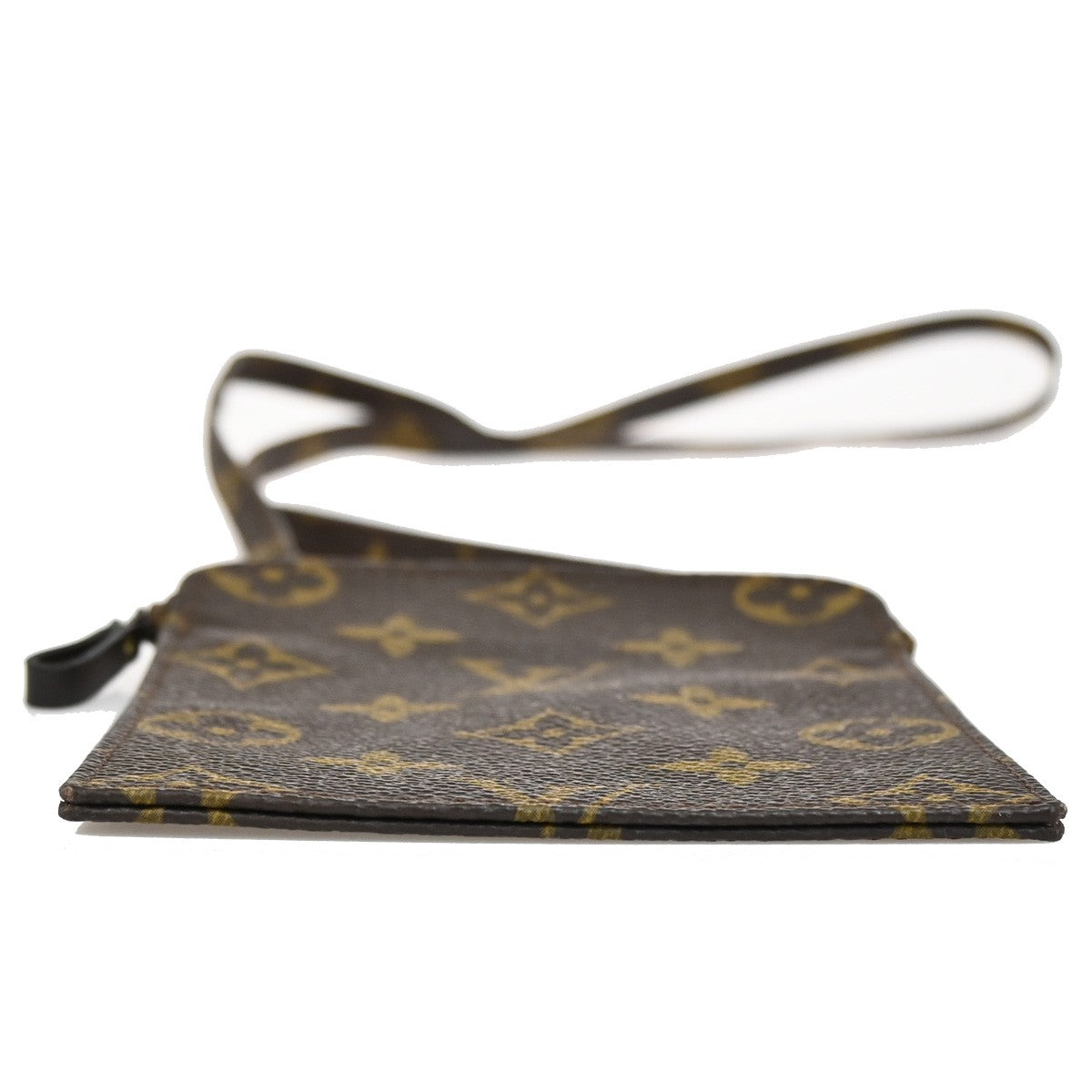 Louis Vuitton Pochette Secret Monogram canvas, BROWN, CANVAS, Clutche & pouche
