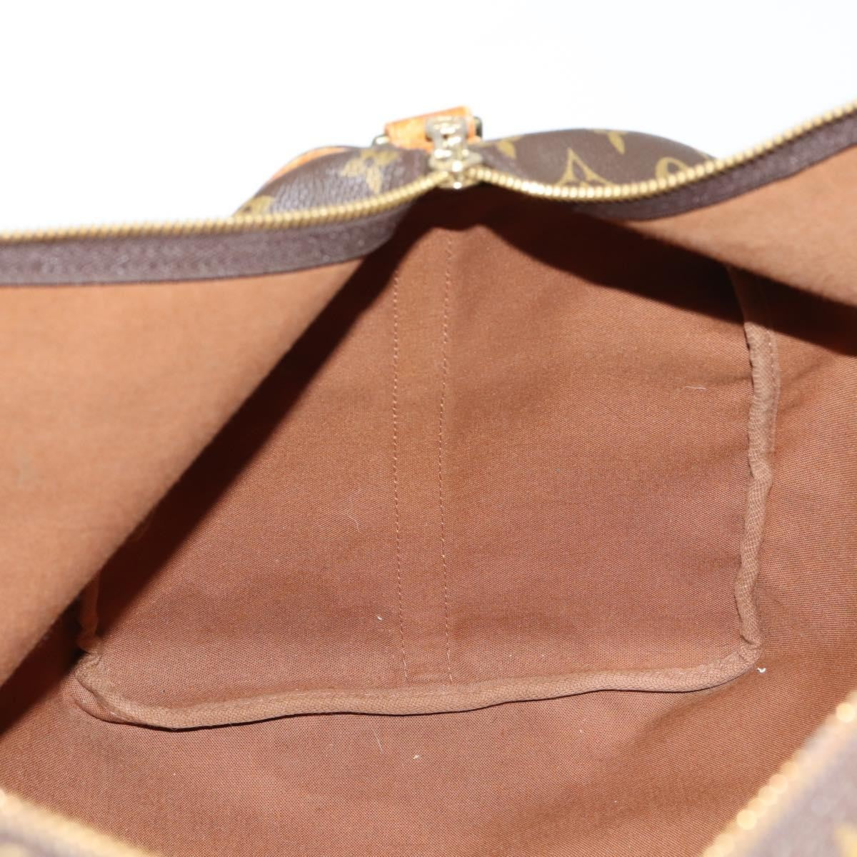 Louis Vuitton Keepall Bag Monogram Canvas, BROWN, CANVAS, Travel bag