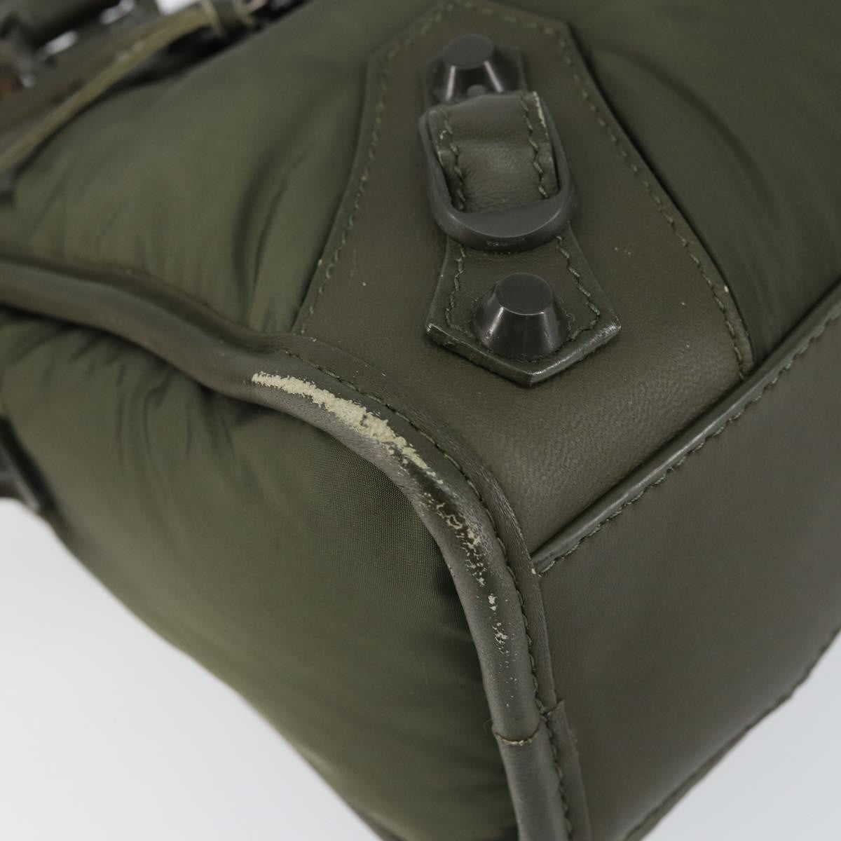 Balenciaga City Classic Studs Bag Leather, KHAKI, LEATHER, Handbag