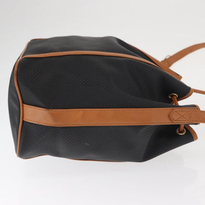 Saint Laurent Vintage Shoulder Bag Canvas, BLACK, CANVAS, Shoulder bag