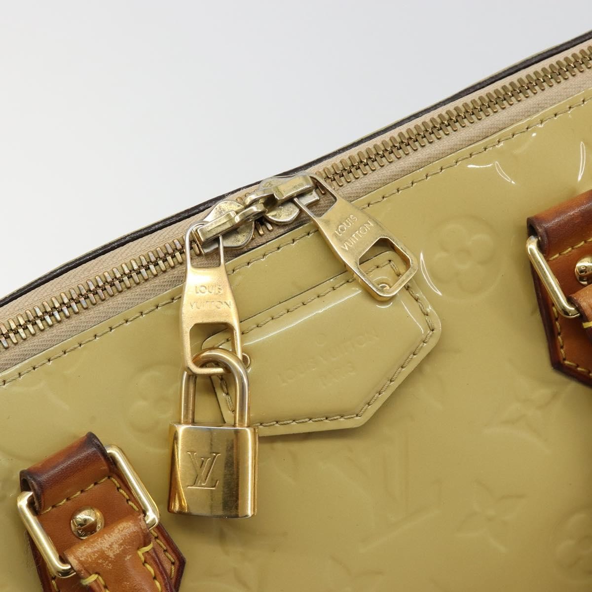 Louis Vuitton Montebello Handbag Monogram Vernis, Beige, Patent Leather, Handbag