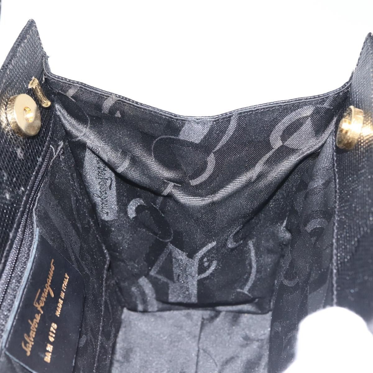 Salvatore Ferragamo Convertible Vara Bow Tote Leather, BLACK, LEATHER, Tote bag