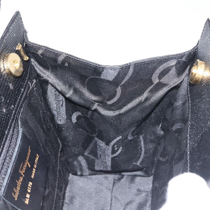 Salvatore Ferragamo Convertible Vara Bow Tote Leather, BLACK, LEATHER, Tote bag