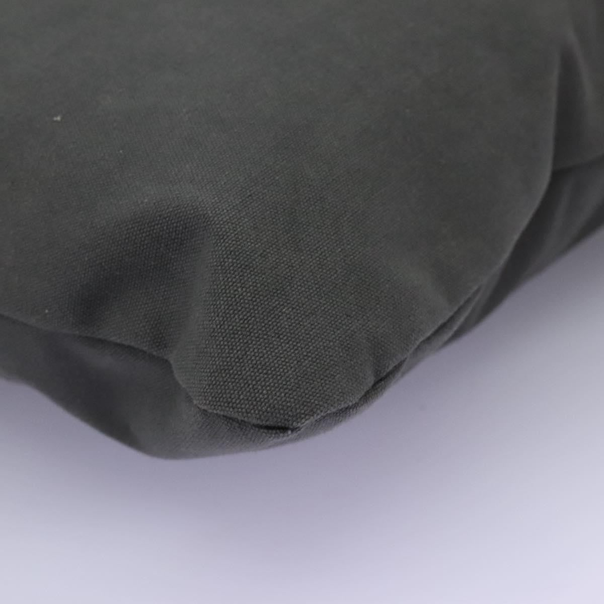 Hermes Fourre Tout Besace Messenger Bag Toile, GRAY, CANVAS, Crossbody bag