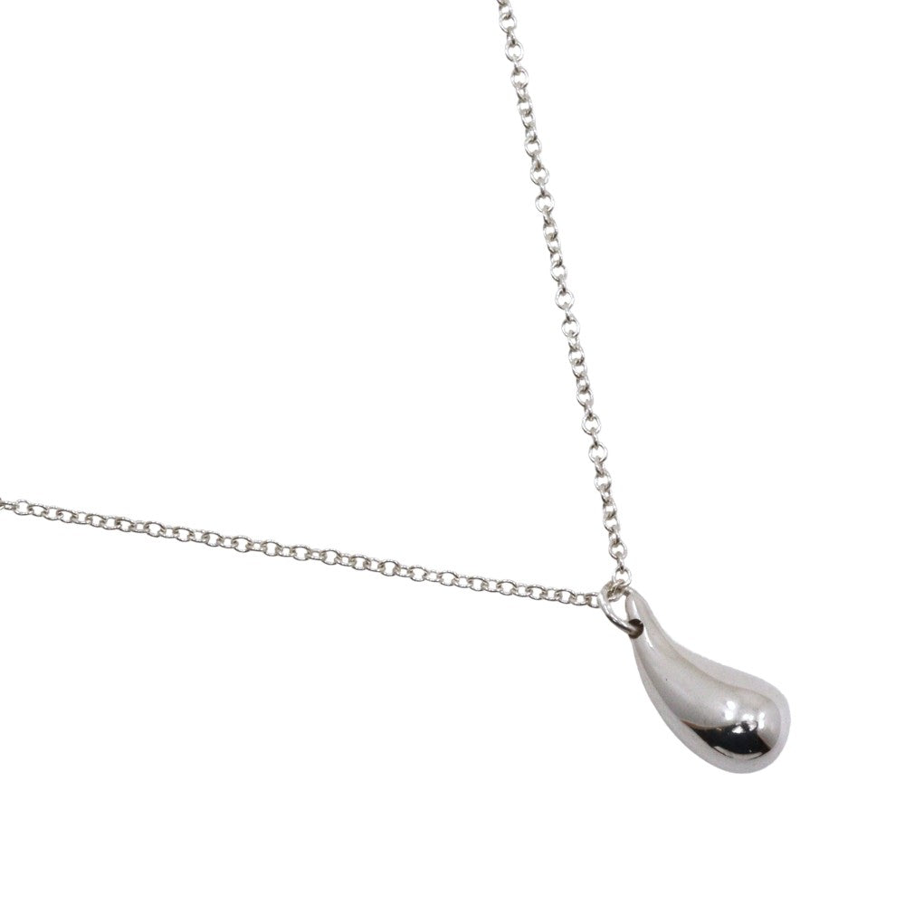 Tiffany & Co. Elsa Peretti Teardrop Pendant Necklace Sterling Silver, SILVER, SILVER, Necklace