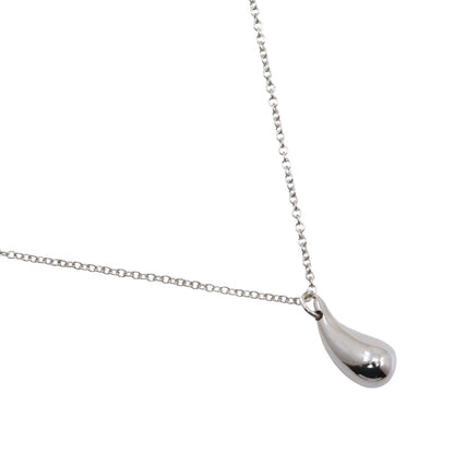 Tiffany & Co. Elsa Peretti Teardrop Pendant Necklace Sterling Silver, SILVER, SILVER, Necklace