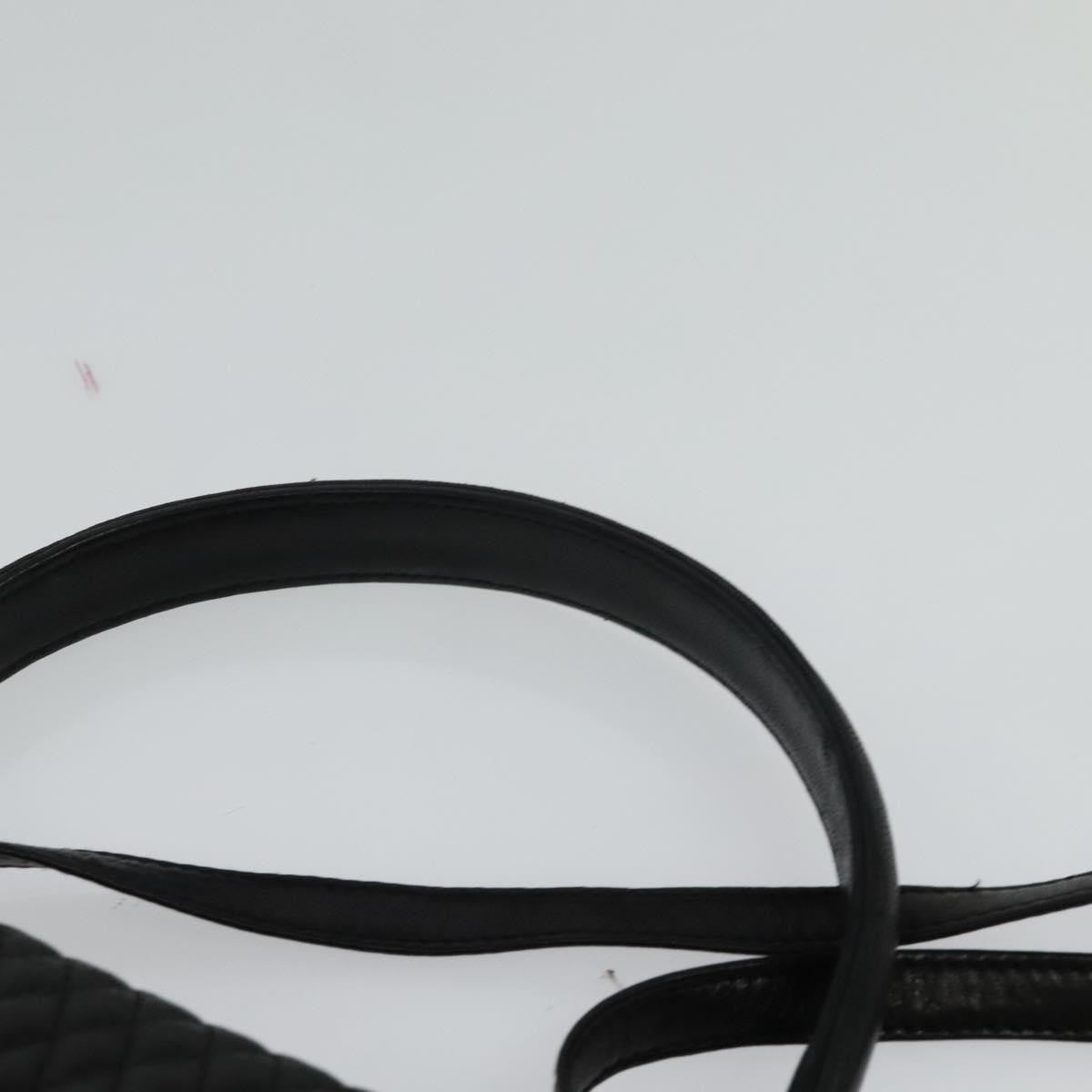 Bally Vintage Handbag Quilted Leather, BLACK, LEATHER, Handbag