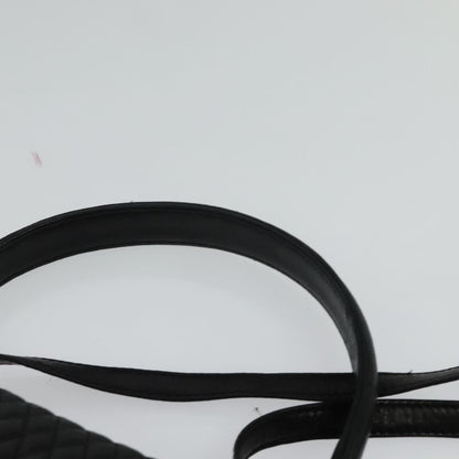 Bally Vintage Handbag Quilted Leather, BLACK, LEATHER, Handbag