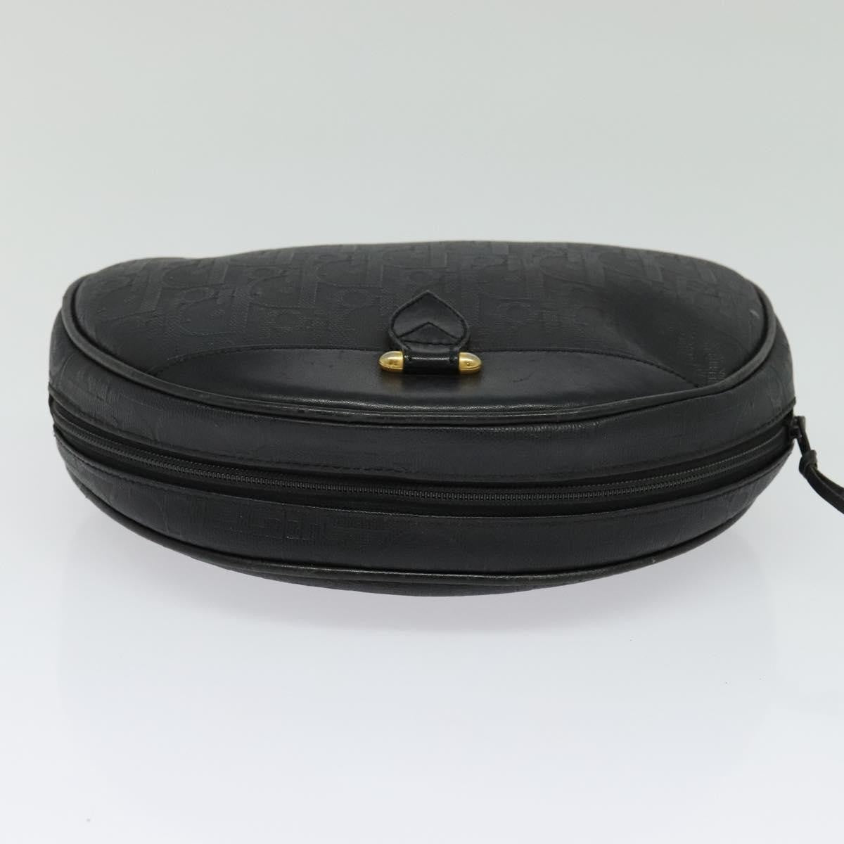 Christian Dior Vintage Trotter Pouch Canvas, BLACK, CANVAS, Clutche & pouche