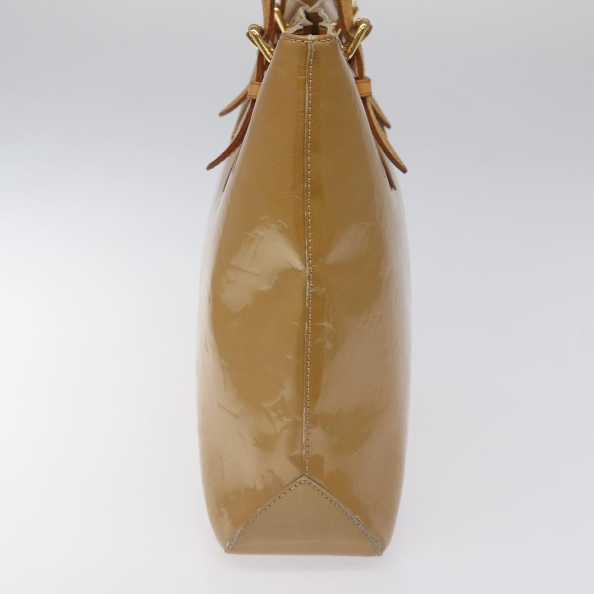 Louis Vuitton Brentwood Handbag Monogram Vernis, BEIGE, PATENT_LEATHER, Shoulder bag
