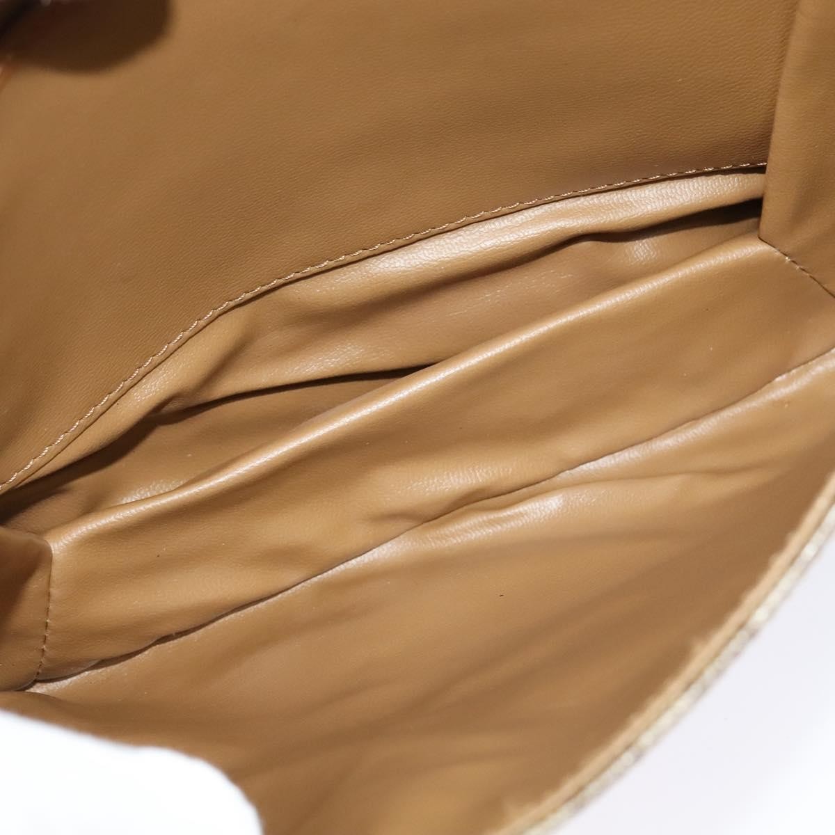 Celine Macadam Shoulder Bag PVC Leather, BEIGE, CANVAS, Shoulder bag