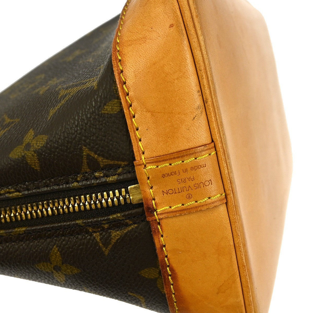 Louis Vuitton Alma Handbag Monogram Canvas, BROWN, CANVAS, Handbag