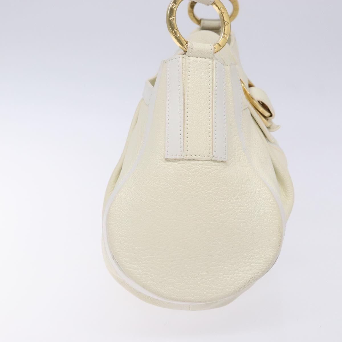 Bvlgari Chandra Top Handle Bag Leather, BEIGE, LEATHER, Shoulder bag