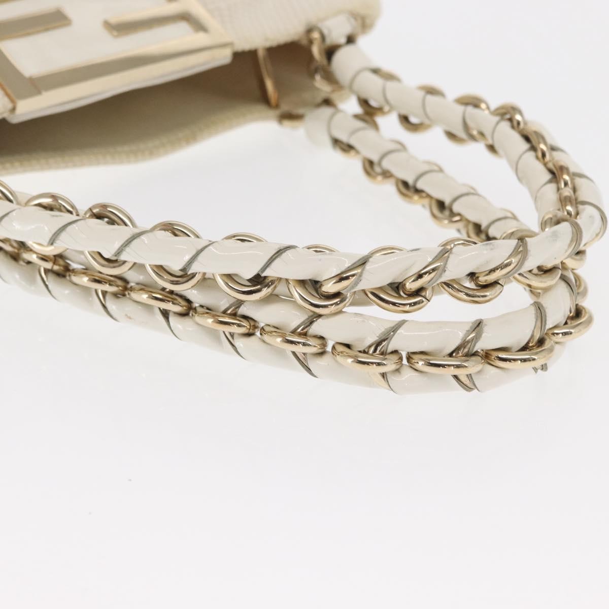 Fendi Mia Tote Canvas, WHITE, CANVAS, Tote bag