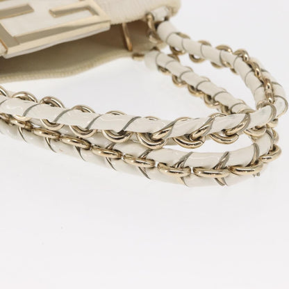 Fendi Mia Tote Canvas, WHITE, CANVAS, Tote bag