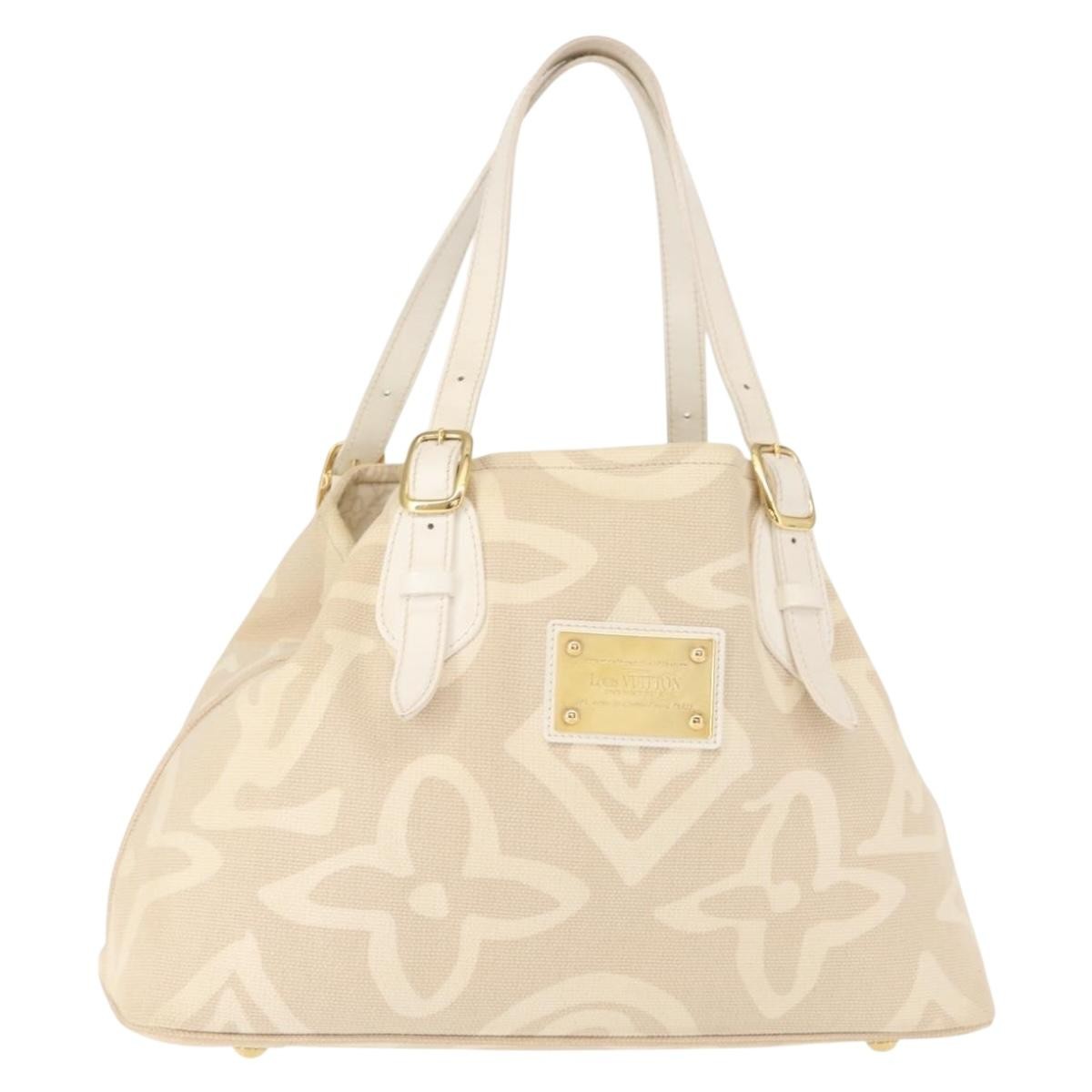Louis Vuitton Tahitienne Cabas Canvas, BEIGE, CANVAS, Tote bag