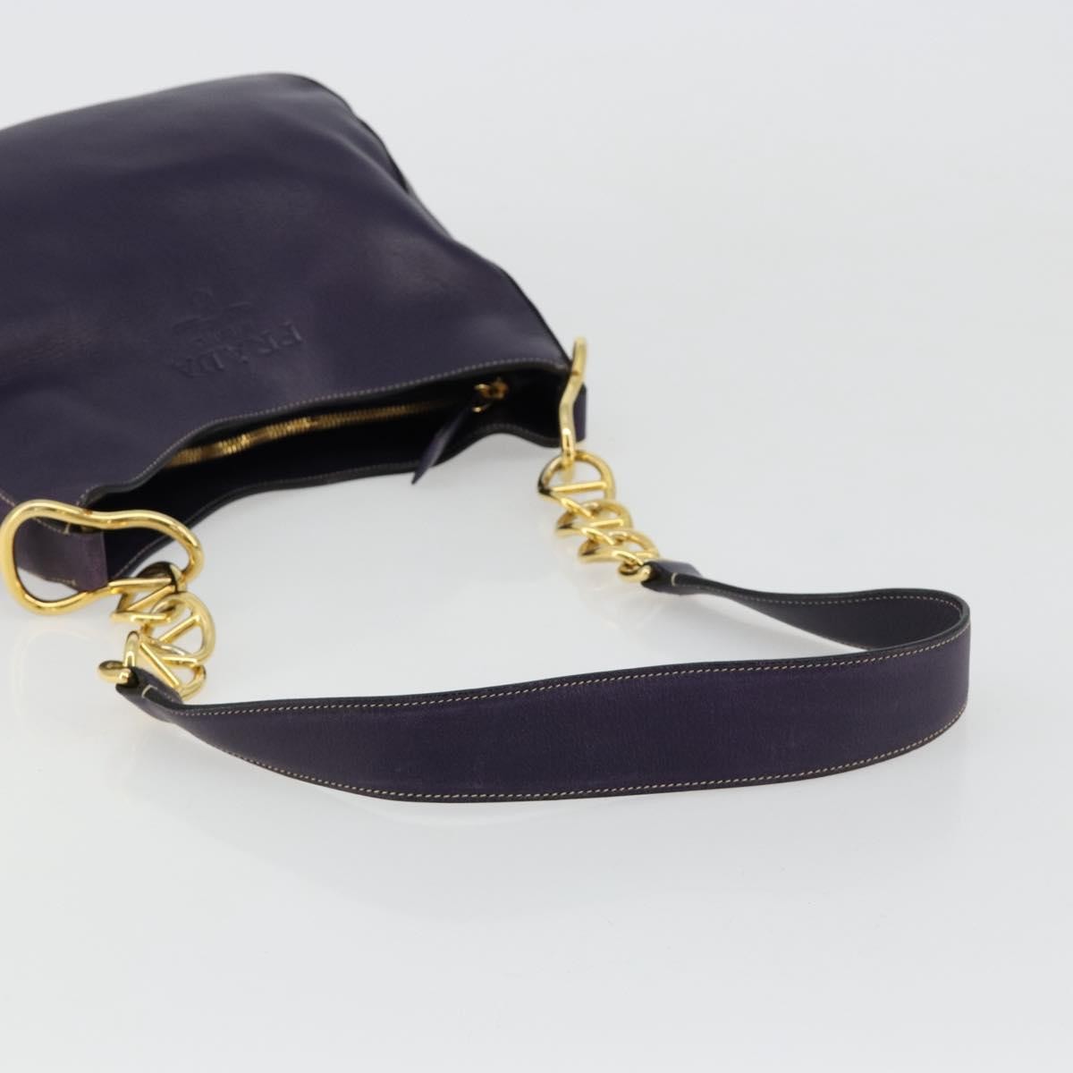 Prada Chain Shoulder Bag Leather, Purple, Leather, Handbag