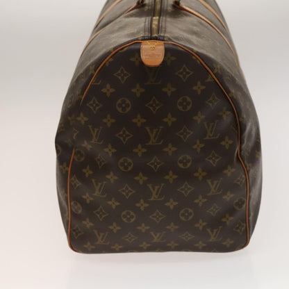 Louis Vuitton Keepall Bag Monogram Canvas, BROWN, CANVAS, Travel bag