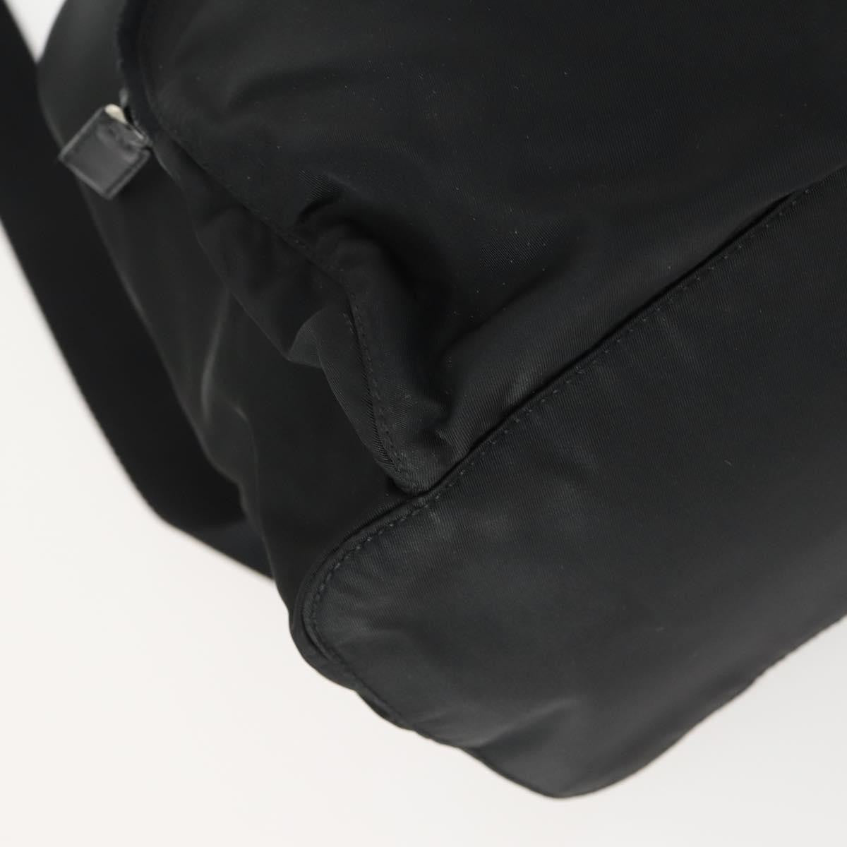 Prada Front Pocket Backpack Tessuto, BLACK, NYLON, Backpack