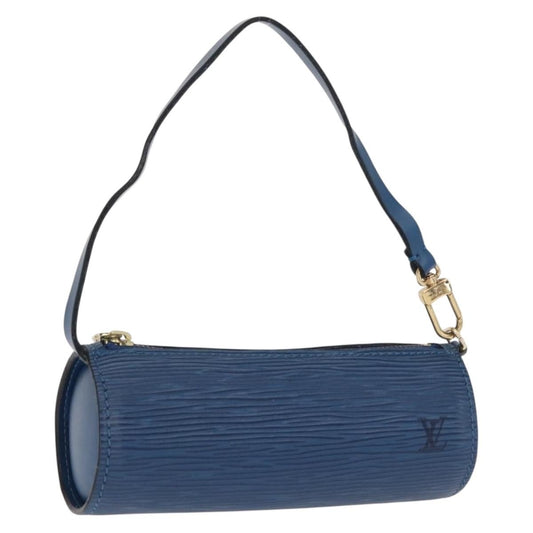 Louis Vuitton Soufflot Pochette Epi Leather, BLUE, LEATHER, Clutche & pouche