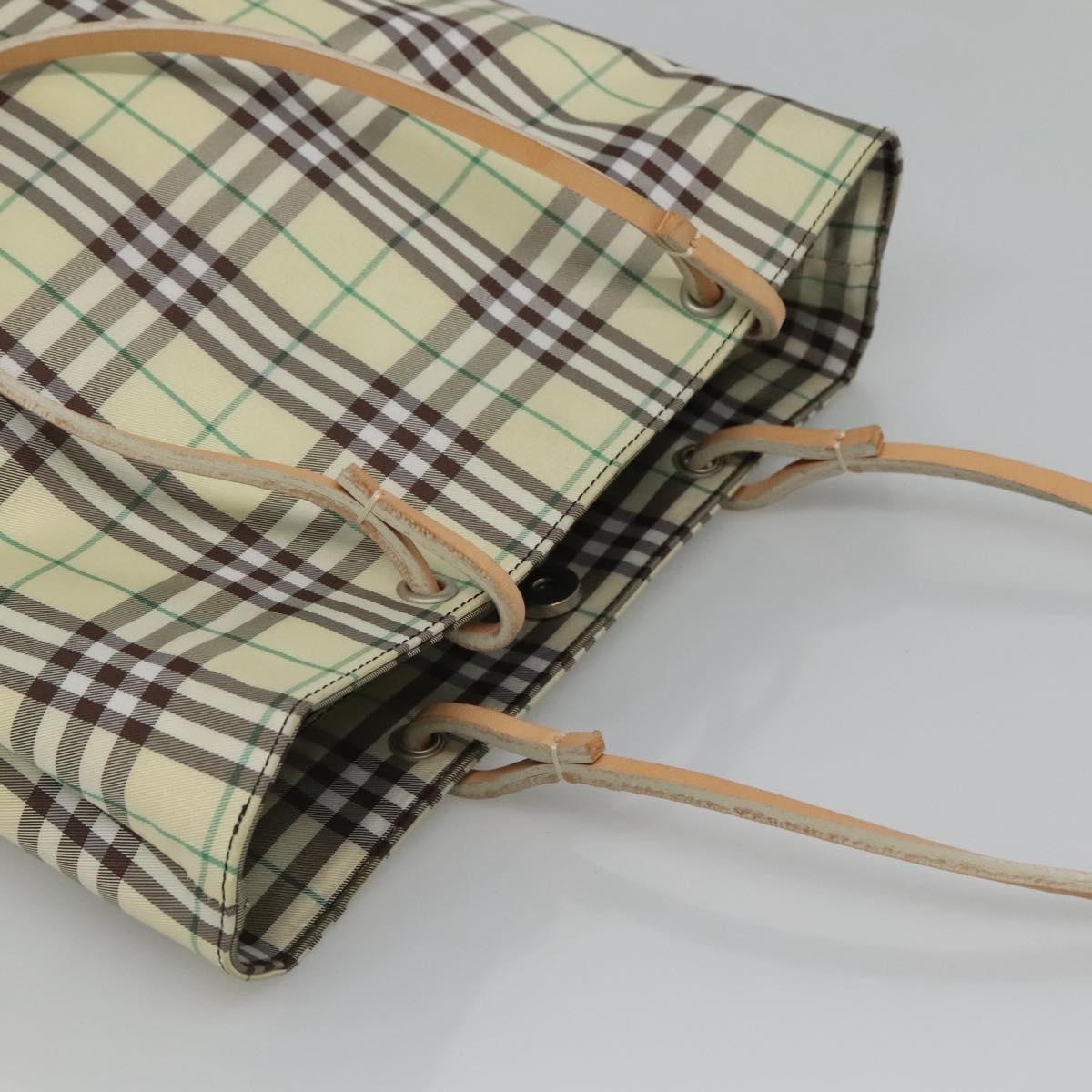 Burberry Nova Handbag Check Pattern, GREEN, NYLON, Handbag