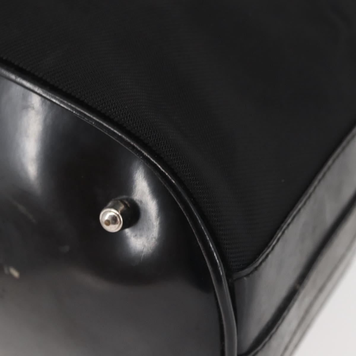 Gucci Vintage Bamboo Bucket Bag Nylon and Leather, BLACK, NYLON, Bag