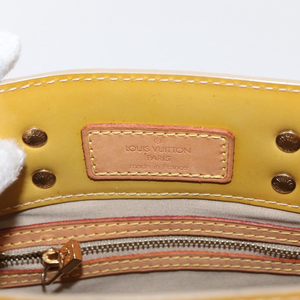 Louis Vuitton Reade Handbag Monogram Vernis, BEIGE, PATENT_LEATHER, Handbag