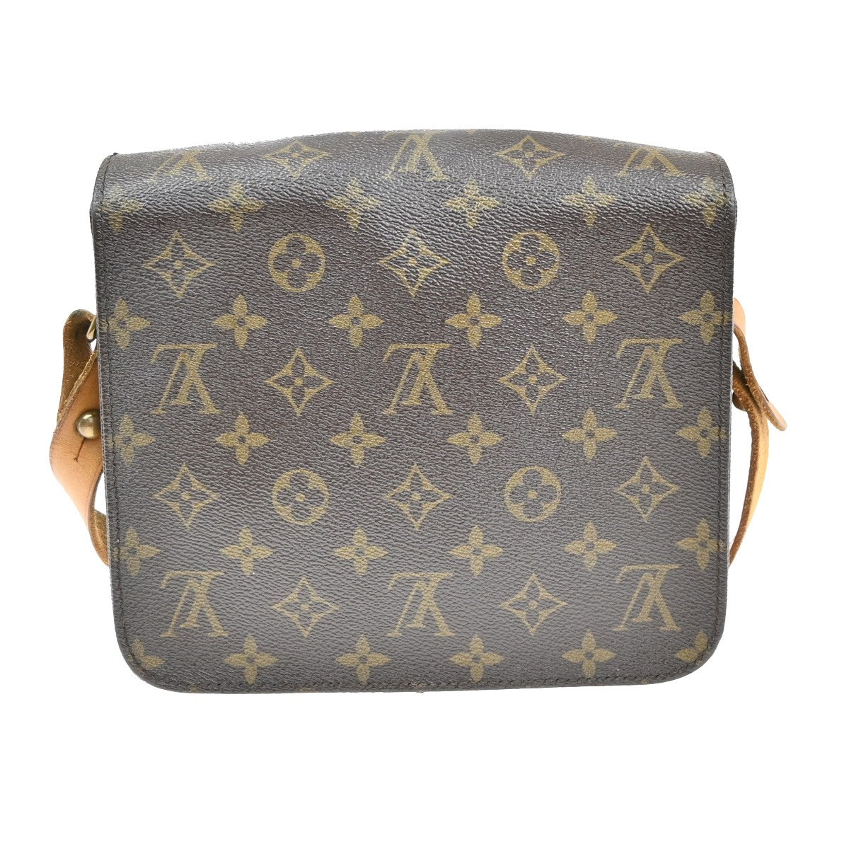 Louis Vuitton Cartouchiere Handbag Monogram Canvas, BROWN, CANVAS, Shoulder bag