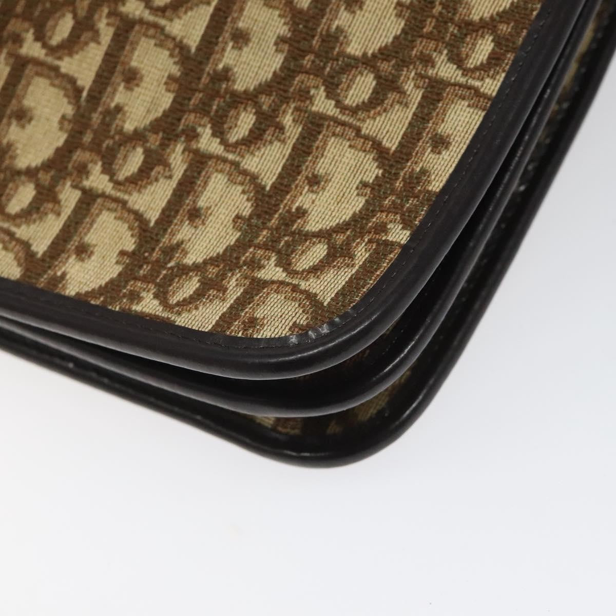 Christian Dior Vintage CD trotter Shoulder bag Canvas, BROWN, CANVAS, Shoulder bag