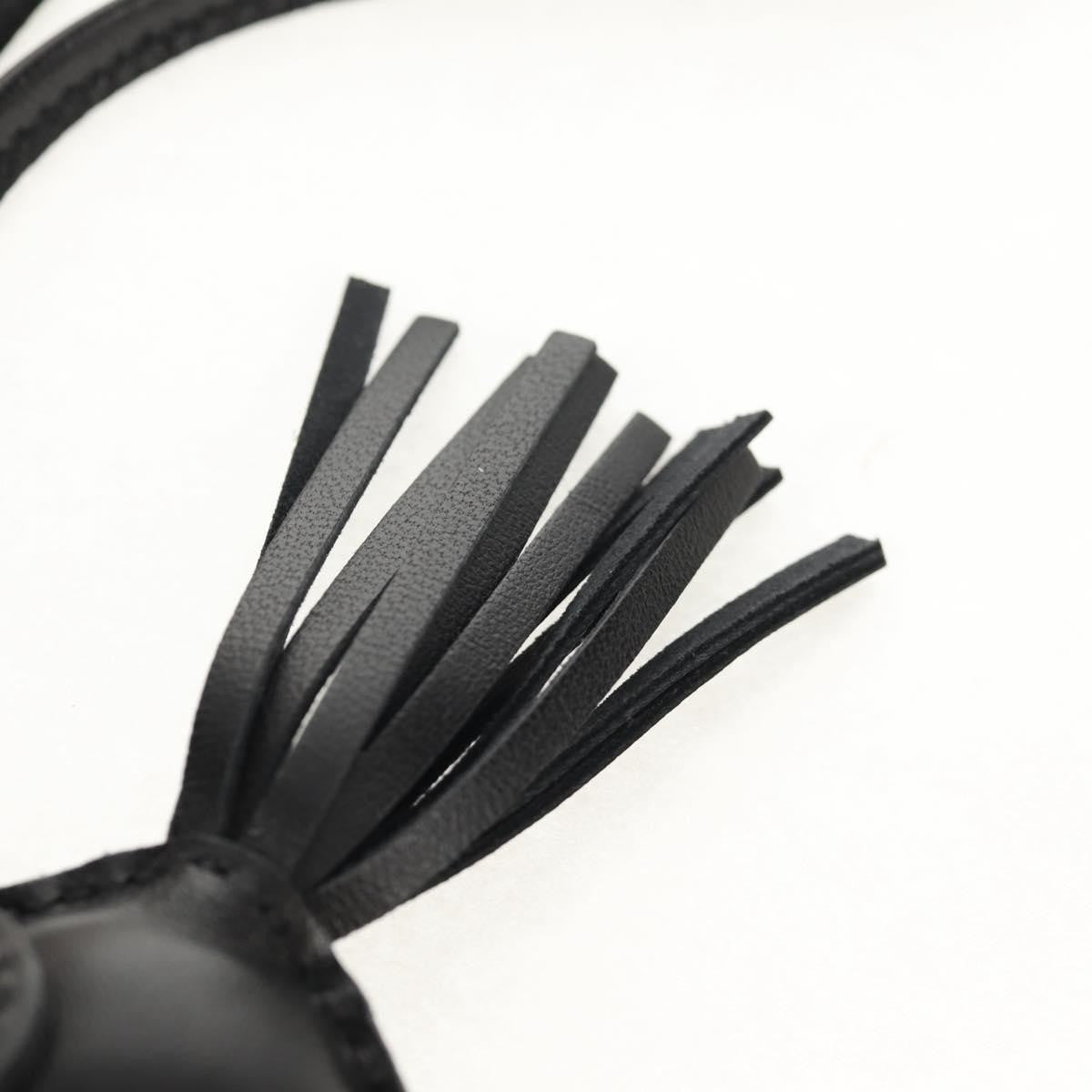 Hermes So Black GriGri Rodeo Bag Charm Leather, BLACK, LEATHER, Charms and Keychains