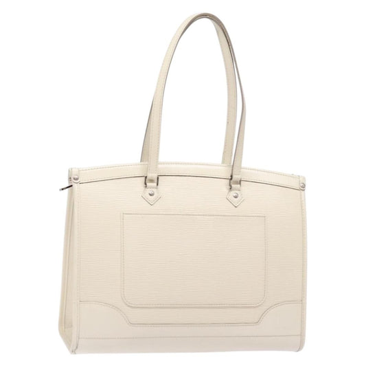 Louis Vuitton Madeleine Handbag Epi Leather, WHITE, LEATHER, Handbag