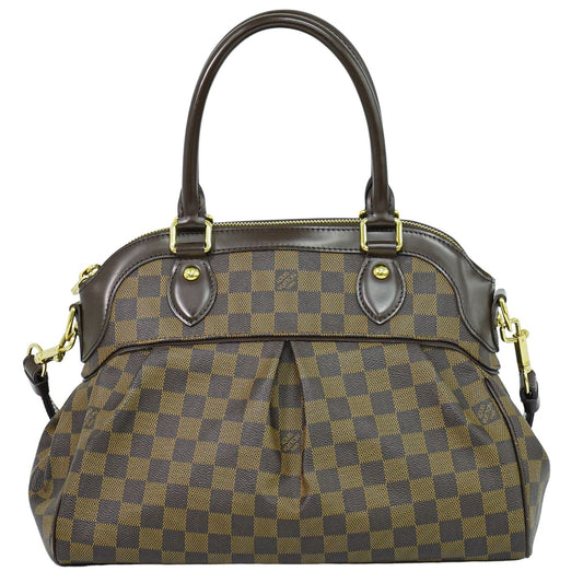 Louis Vuitton Trevi Handbag Damier, BROWN, CANVAS, Handbag