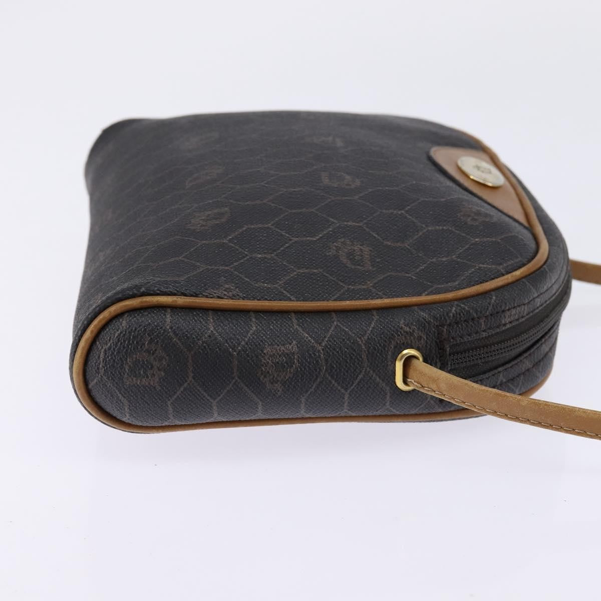 Christian Dior Vintage Honeycomb Shoulder Bag Canvas, BLACK, CANVAS, Shoulder bag