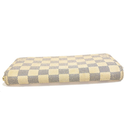 Louis Vuitton Zippy Wallet NM Damier Azur, WHITE, CANVAS, Wallets
