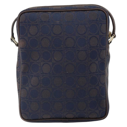 Salvatore Ferragamo Gancini Shoulder Bag Nylon, Navy, Nylon, Shoulder Bag
