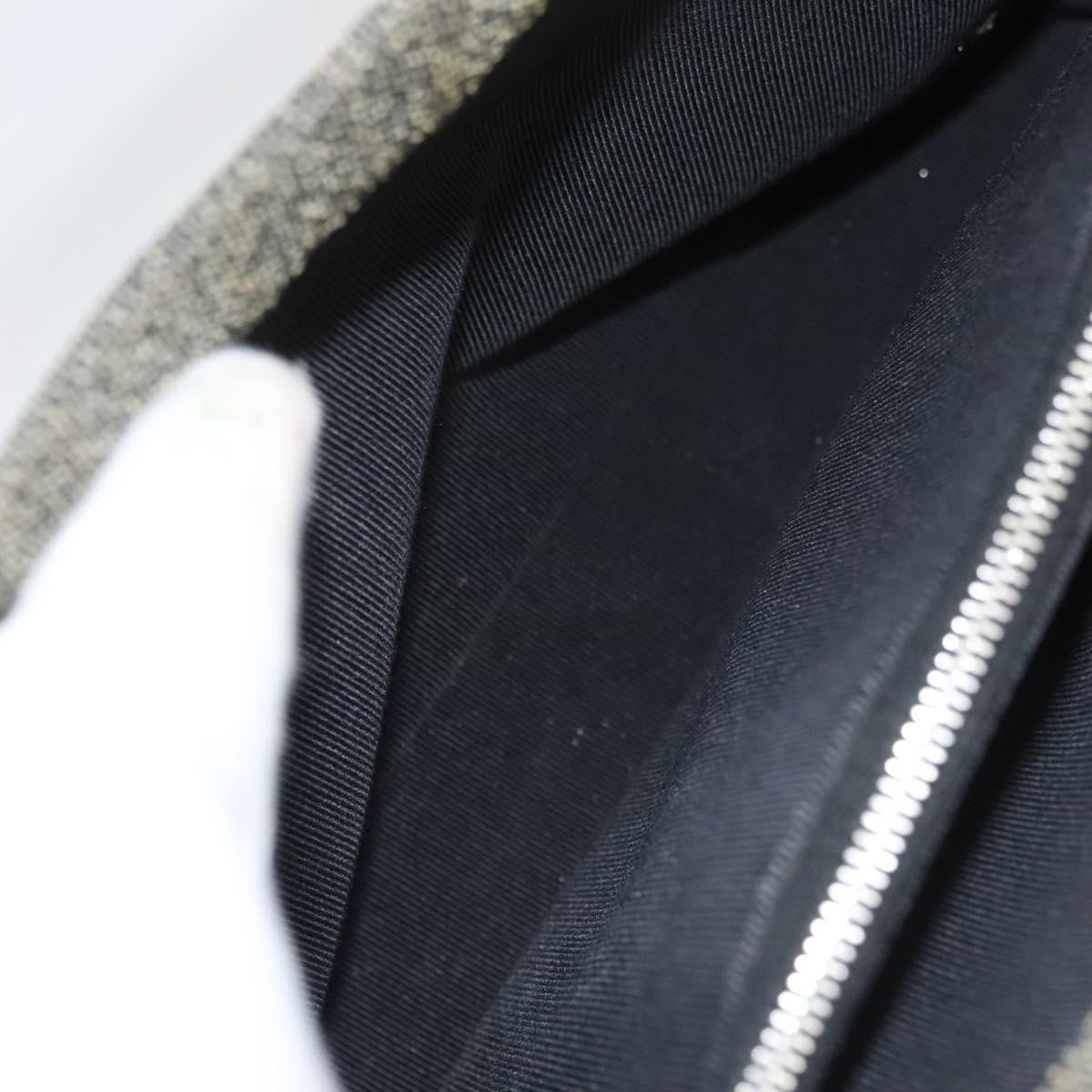 Chanel Vintage Chocolate Bar Tote Quilted Canvas, GRAY, CANVAS, Tote bag