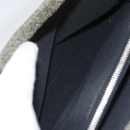 Chanel Vintage Chocolate Bar Tote Quilted Canvas, GRAY, CANVAS, Tote bag