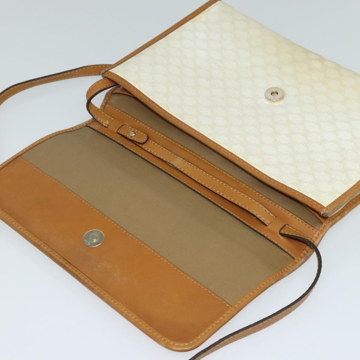 Celine Macadam Shoulder Bag PVC Leather, WHITE, PVC, Shoulder bag