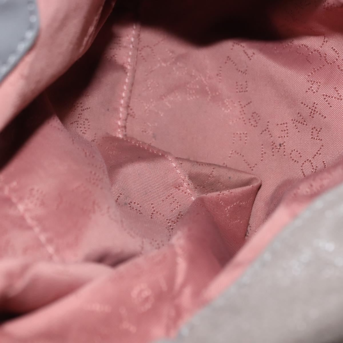 Stella McCartney Falabella Fold Over Crossbody Bag Suede, GRAY, SUEDE, Shoulder bag