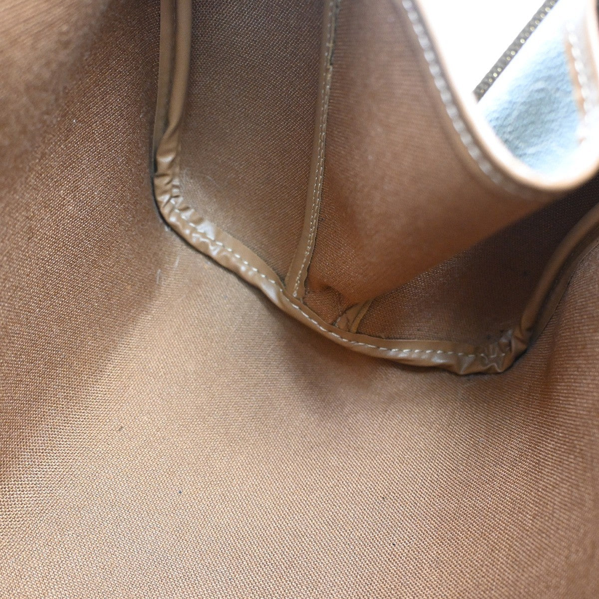 Christian Dior Vintage Honeycomb Handbag Canvas Leather, BROWN, CANVAS, Handbag