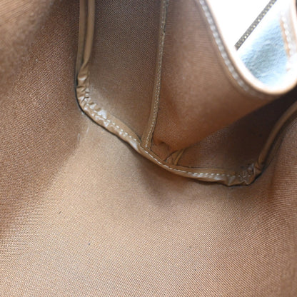 Christian Dior Vintage Honeycomb Handbag Canvas Leather, BROWN, CANVAS, Handbag