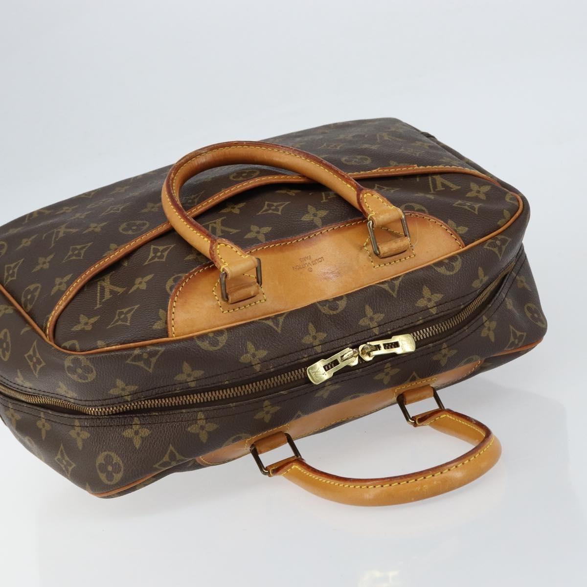 Louis Vuitton Deauville Handbag Monogram Canvas, BROWN, CANVAS, Handbag