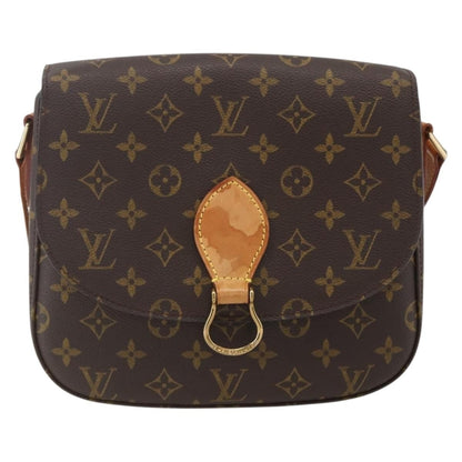 Louis Vuitton Saint Cloud Handbag Monogram Canvas, BROWN, CANVAS, Shoulder bag