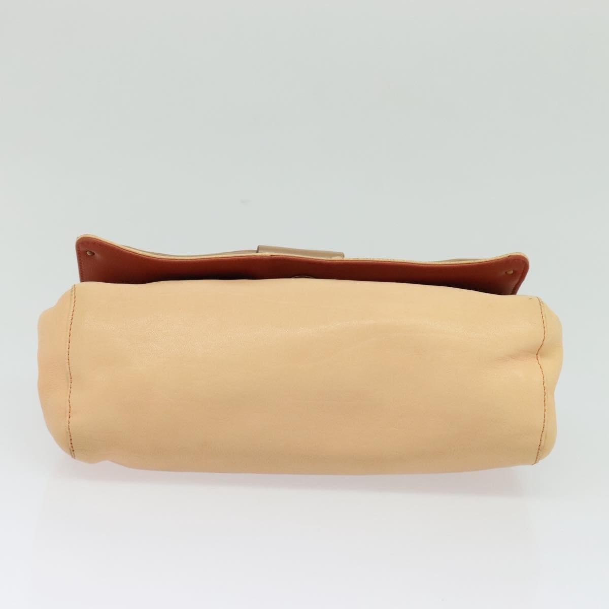 Chloe Vintage Flap shoulder bag Leather, BEIGE, LEATHER, Shoulder bag