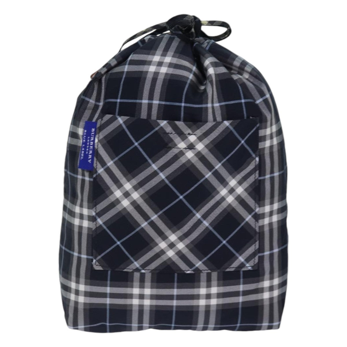 Burberry Nova Check Blue Label Nylon, Black, Nylon, Clutch
