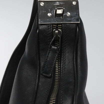 Gucci Vintage Shoulder Bag Leather, BLACK, LEATHER, Shoulder bag