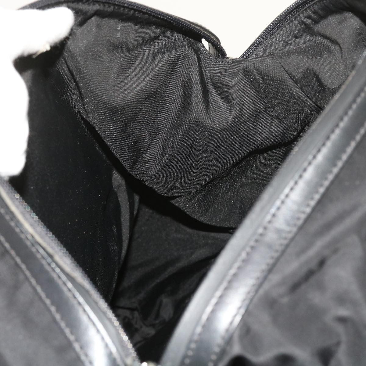 Fendi Front Pocket Monster Backpack Nylon and Leather, BLACK, NYLON, Backpack